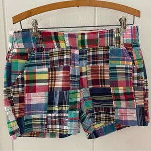 J Crew City Fit Patchwork shorts preppy y2k